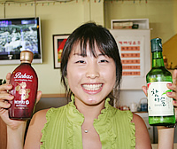 ブラックラズベリー･ワインと韓国焼酎