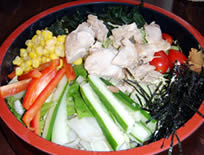 サラダうどん