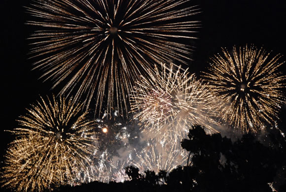 7月4日にはアラモアナ公園で独立記念日の花火大会が行われます