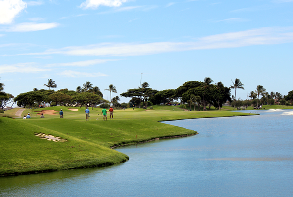 ハワイでゴルフ