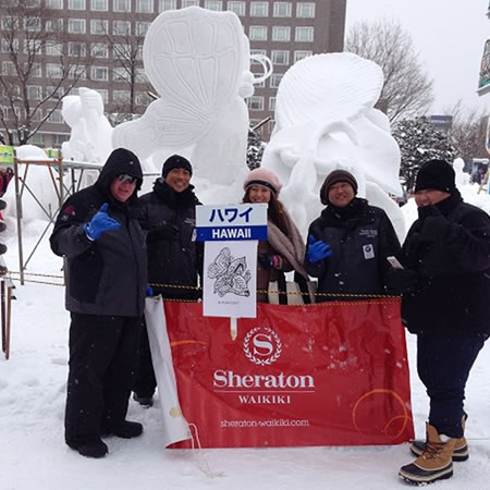 人気ホテルのシェフたちが「チームハワイ」としてさっぽろ雪まつりに参加！