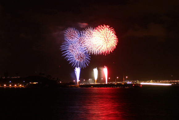 真珠湾、長岡花火、ハワイ