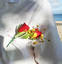ハワイ挙式で着たアロハ・シャツ
