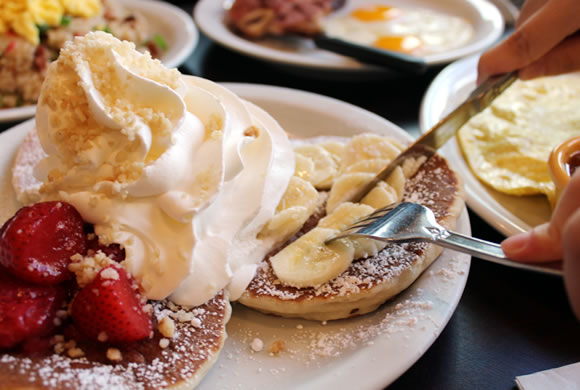 エッグスン･シングスのパンケーキ