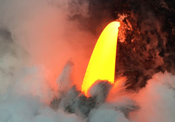 ハワイ島のキラウエア火山