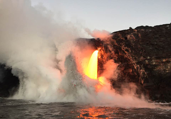 ハワイ島のキラウエア火山