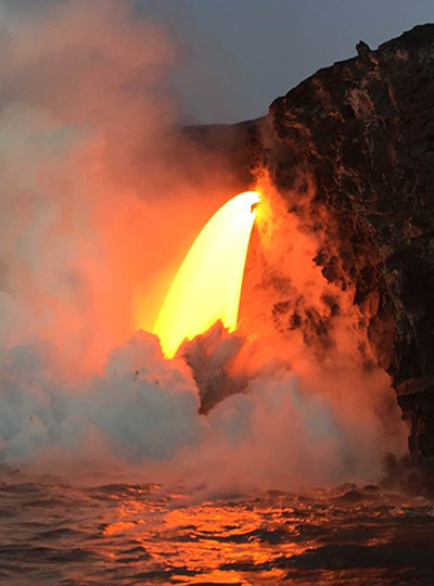 ハワイ島のキラウエア火山