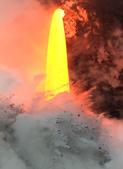 ハワイ島のキラウエア火山