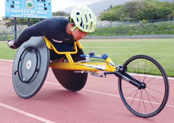 2020年の東京パラリンピック出場を目指す車椅子陸上の西勇輝選手