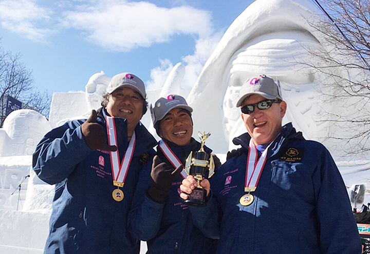 ロイヤルハワイアン、雪まつり