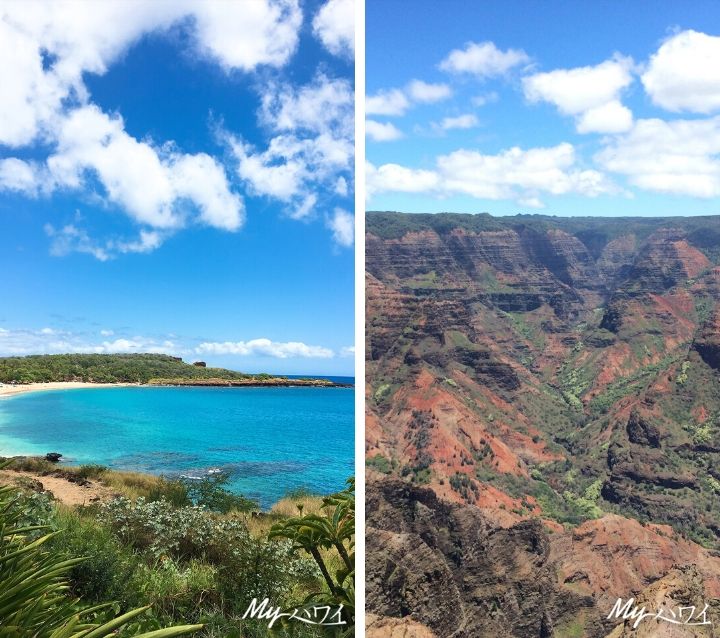 ハワイの美しい海やサンセット写真を携帯の待受けに